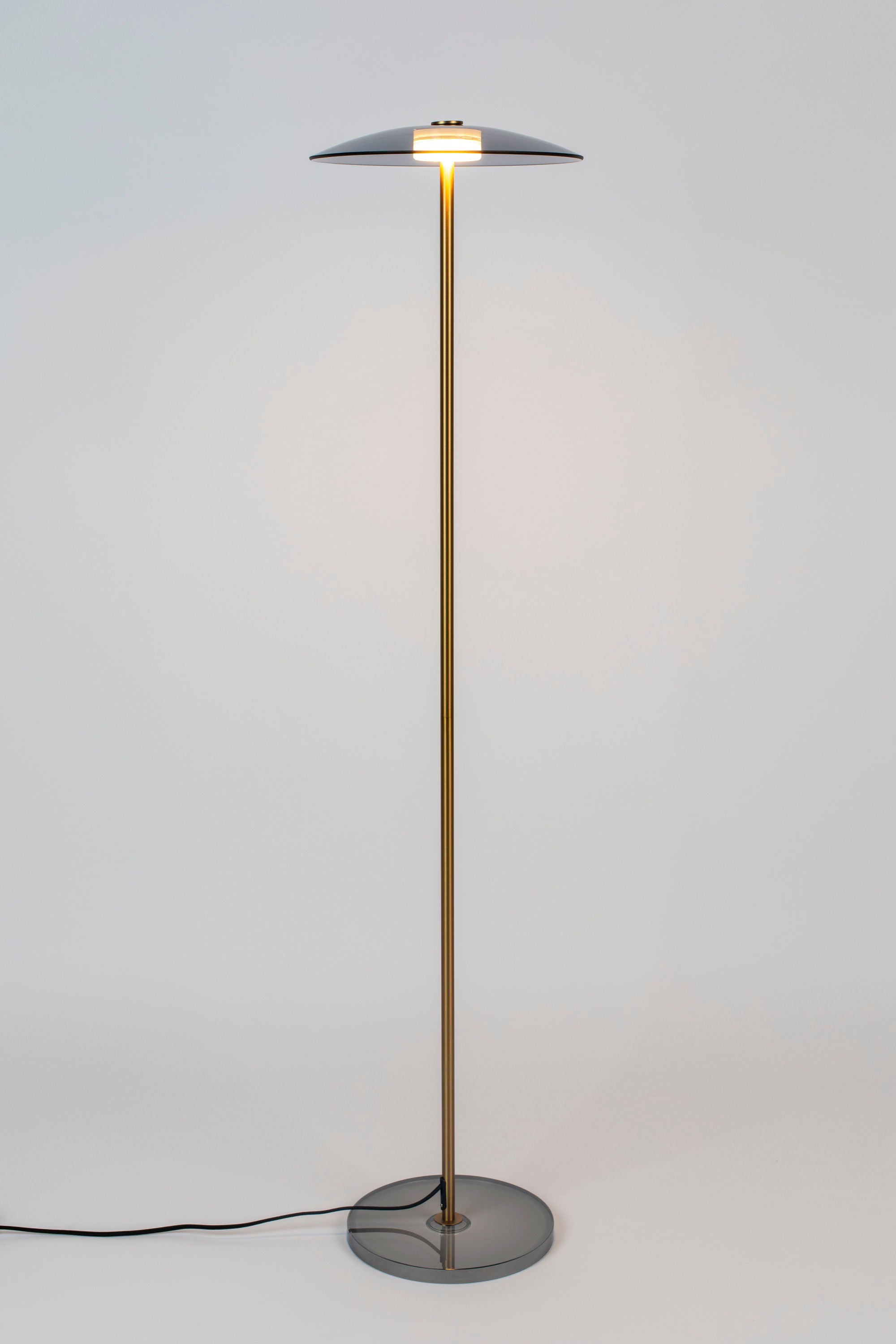 Zuiver Float Gold & Glass Floor Lamp